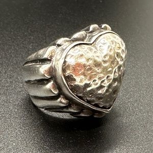 Dian Malouf Heart Cocktail Ring